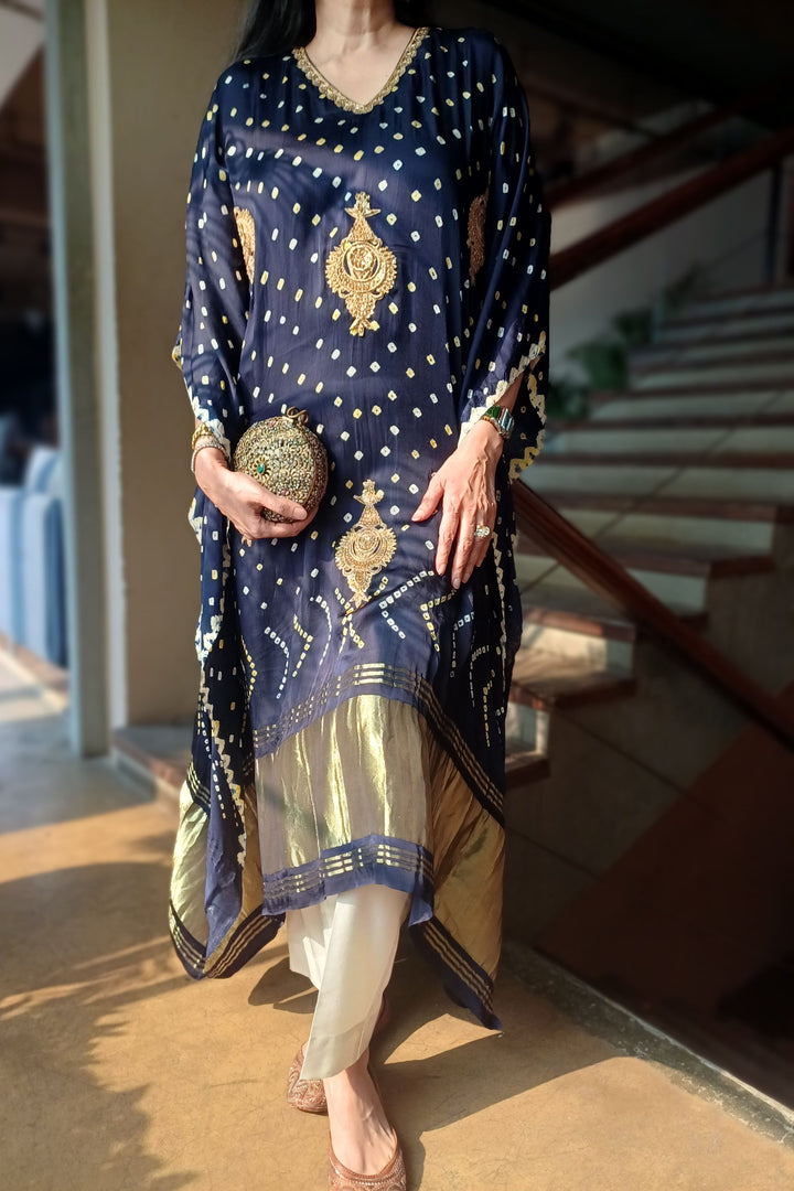 Navy Blue Kaftan Co-Ord Set