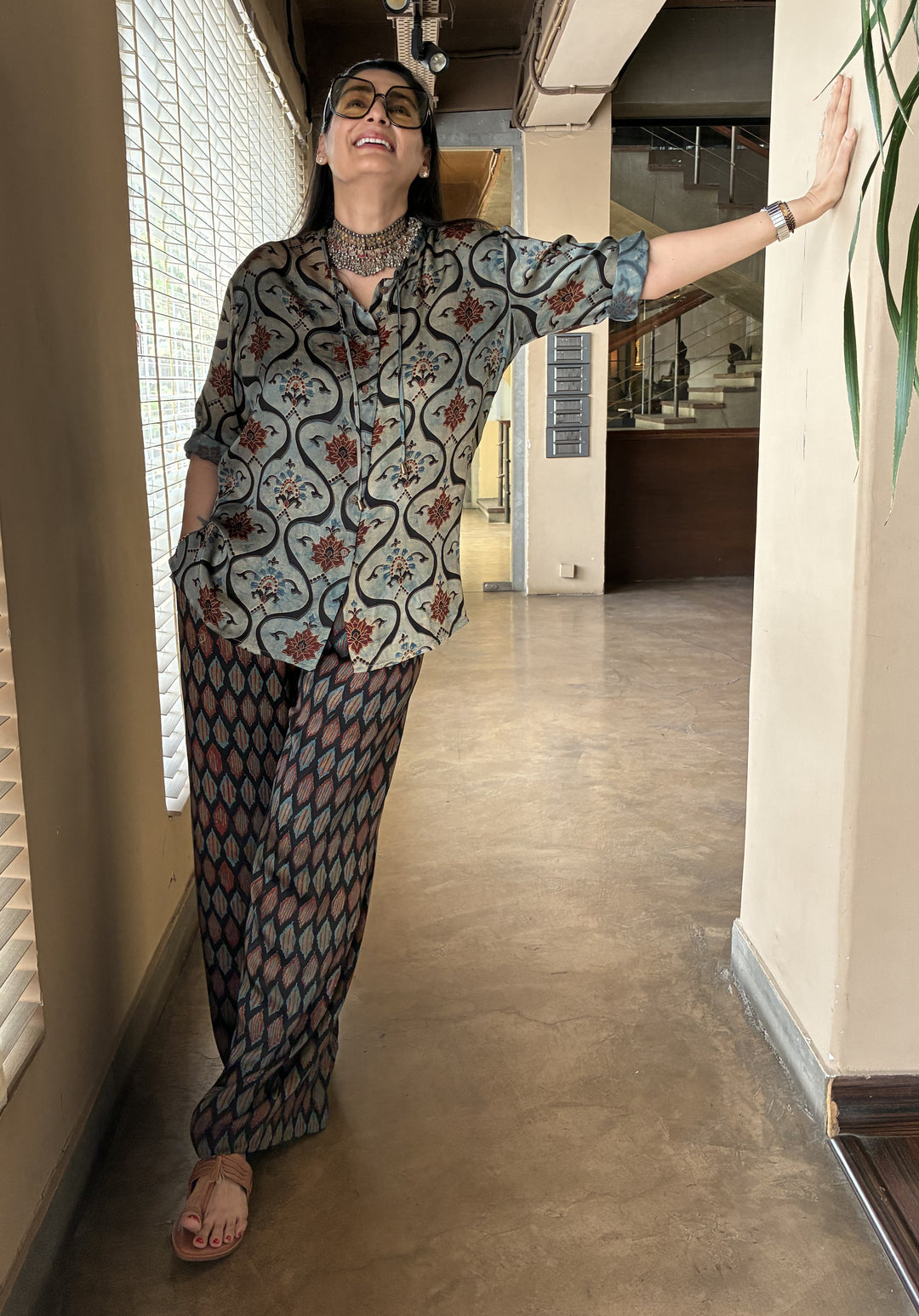 Boho Floral Ensemble Modal Co-Ord Set