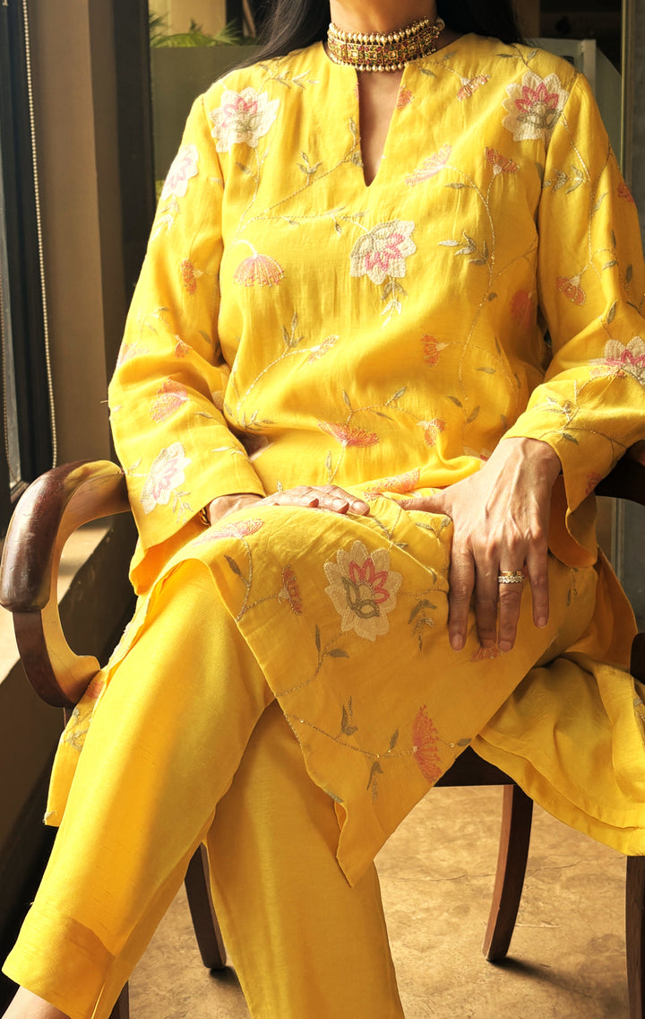 Sun-kissed Floral Tunic Set
