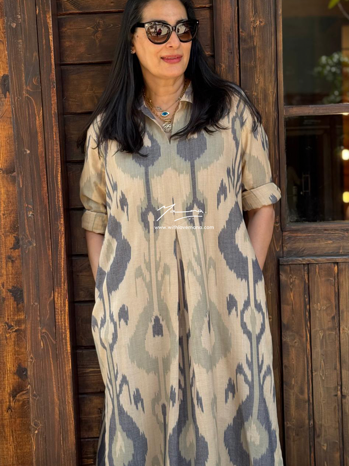 Ikat - Earthline Dress
