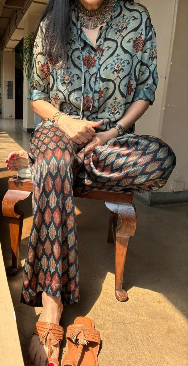 Boho Floral Ensemble Modal Co-Ord Set