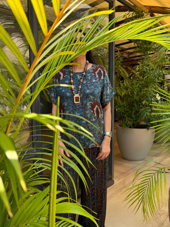 Rust & Teal Modal Co-Ord Set